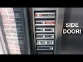 Interesting 1993 Dover Impulse elevator with a side door in a parking deck Chapel Hill NC