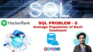 HackerRank SQL PROBLEM - 6 Average Population of Each Continent By shubhneet