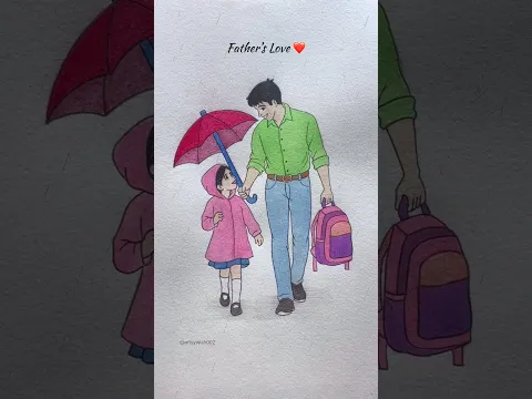 Father’s love for his daughter ☺️❤️#art #shortsfeed #youtubeshorts #viralshorts