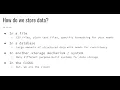 CS1520 Lecture 20 Using Google Cloud Datastore
