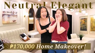 ₱170,000 Neutral Elegant Home Makeover for a Family of 3 ♥️🏡  // by Elle Uy