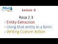 Rasa 2 0 ENTITY EXTRACTION Step By Step