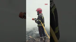حريق مهول يجهز على سوق للمتلاشيات بمراكش
