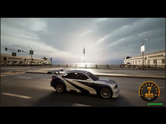 Unreal Engine 5 City DEMO mod - Need For Speed Most Wanted BMW M3 GTR