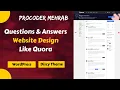 Question Answer Website Design With WordPress Q A Forum Website Like Quora Mehrab Hossen