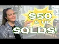What sold for 50 UP on EBay Poshmark Depop