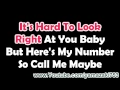 Carly Rae Jepsen - Call Me Maybe - Karaoke
