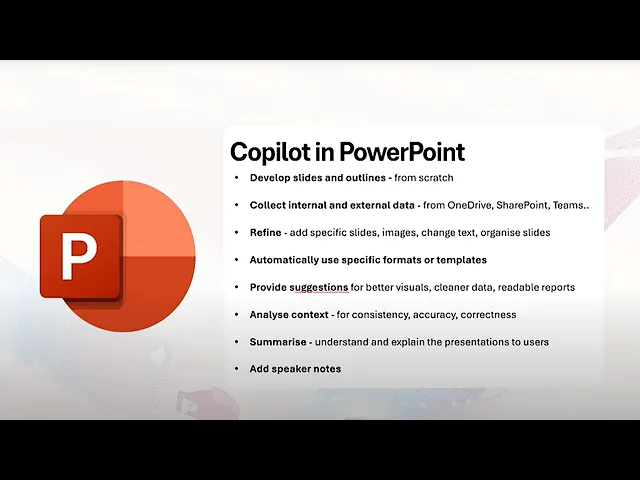 Thumbnail for Ce poate face Copilot în PowerPoint