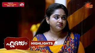 Hridhayam - Highlights of the day |08 Sep 2026 | Malayalam Serial | Sun Surya