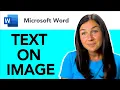 Microsoft Word How to Put Text Box Over a Picture or Image - Add Words on a Picture