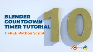 Blender Countdown Timer Tutorial FREE Python Script