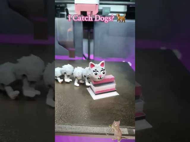 Flexi Cat-erpillar a Cat Caterpillar Print in Place video thumbnail