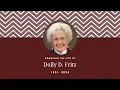 Dolly D Fritz Funeral Service