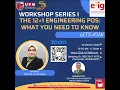 E2IG Workshop Series I The New 12 1 Engineering Programme Outcomes