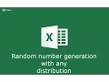 How to generate random numbers with any distribution in excel Binomial Uniform Poisson etc