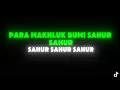 Lagu buat alarm sahur