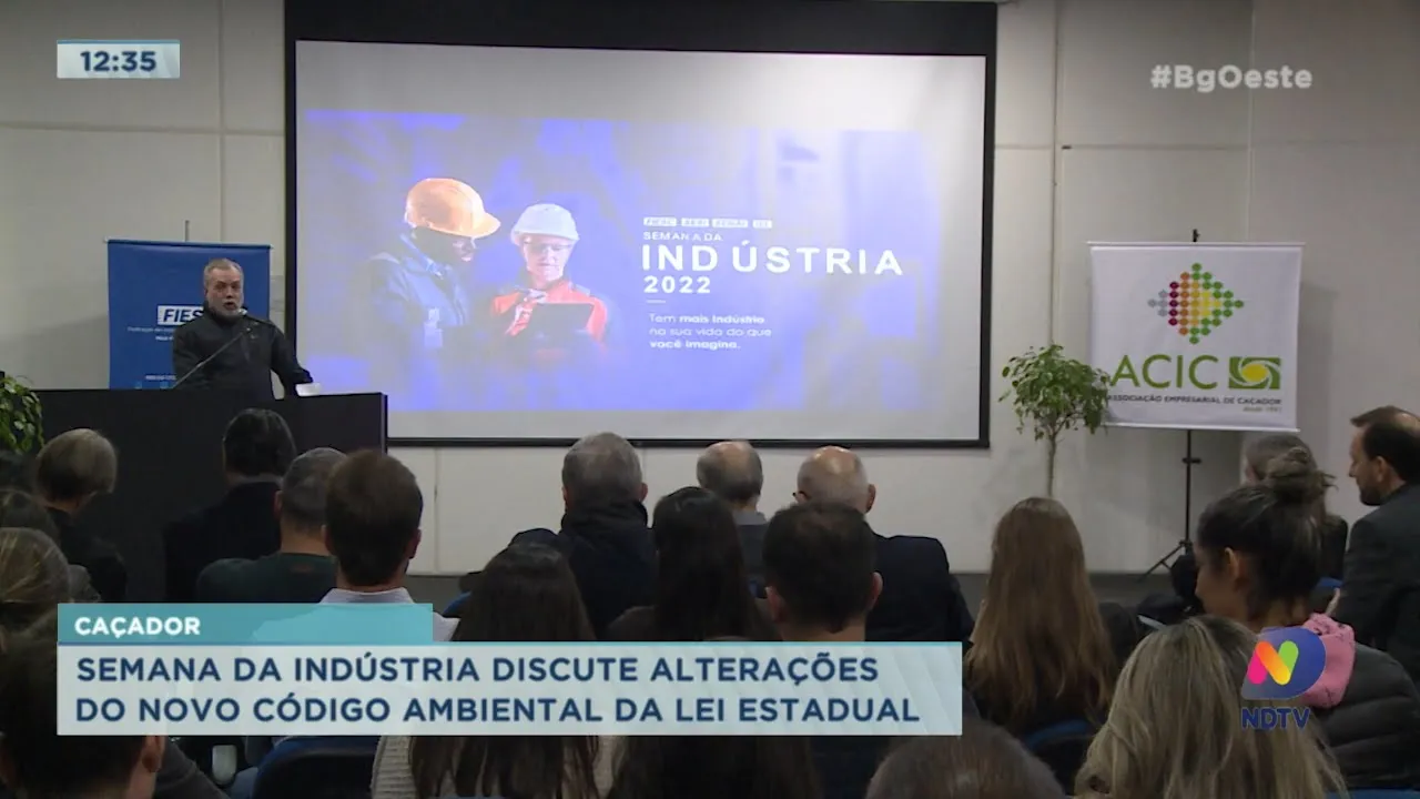 Semana da indústria discute alterações do novo código ambiental da lei estadual em Caçador