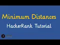 Minimum Distances HackerRank Solution