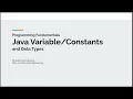3 Java Variables Constants - Programming Fundamentals Farsi