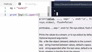 using python upper to make upper case strings