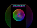 Hypnotic Rainbow Pattern in Python Turtle colorsys HSV
