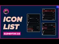 Icon List Widget in Elementor 3 12 Vertical Alignment for Icons Transition Duration Colors
