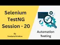 Selenium - TestNG