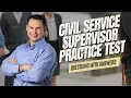 Civil Service Supervisor Practice Test 2026 Civil Service Exam Questions Answers Test Prep