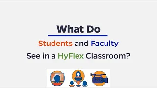 What Do Students and Faculty See in a HyFlex Classroom