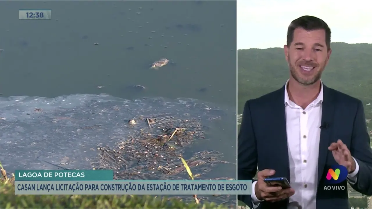 Casan lança licitação para construção de tratamento de esgoto na Lagoa de Potecas