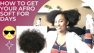 2 products to soften natural black hair without chemicals 