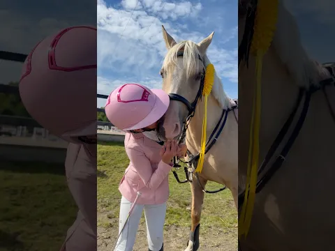 PINK OUTFIT🩷 SHOWJUMPING 🏆 #shorts #horse