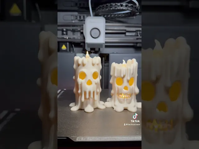 Spooky Melting Skull Candles β Halloween Decor Tea Light Candles video thumbnail