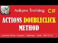 Selenium with C 25 - Actions class DoubleClick and DoubleClick IWebElement onElement code demo