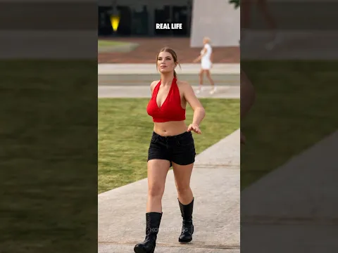 β"Stunning GTA female characters in real life" #gamersrockstar #gaming