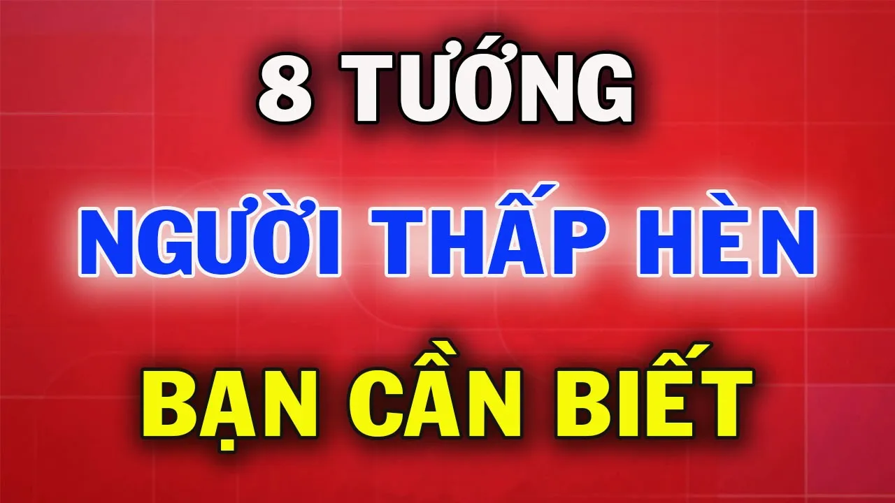Outline Video Người Có Tướng Thấp Hèn Nhìn 8 Điểm Này Là Biết