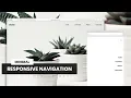 Minimal Responsive Navigation HTML CSS