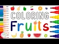 How to Color Fruits Fruit Coloring Pages