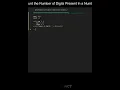 Count the Number of Digits Present In a Number in Python Python Examples Python Coding Tutorial