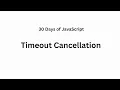 Timeout Cancellation - 2715 Leetcode Problem