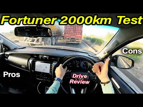 Toyota Fortuner 2000KM Drive Review l Pros and Cons l Aayush ssm