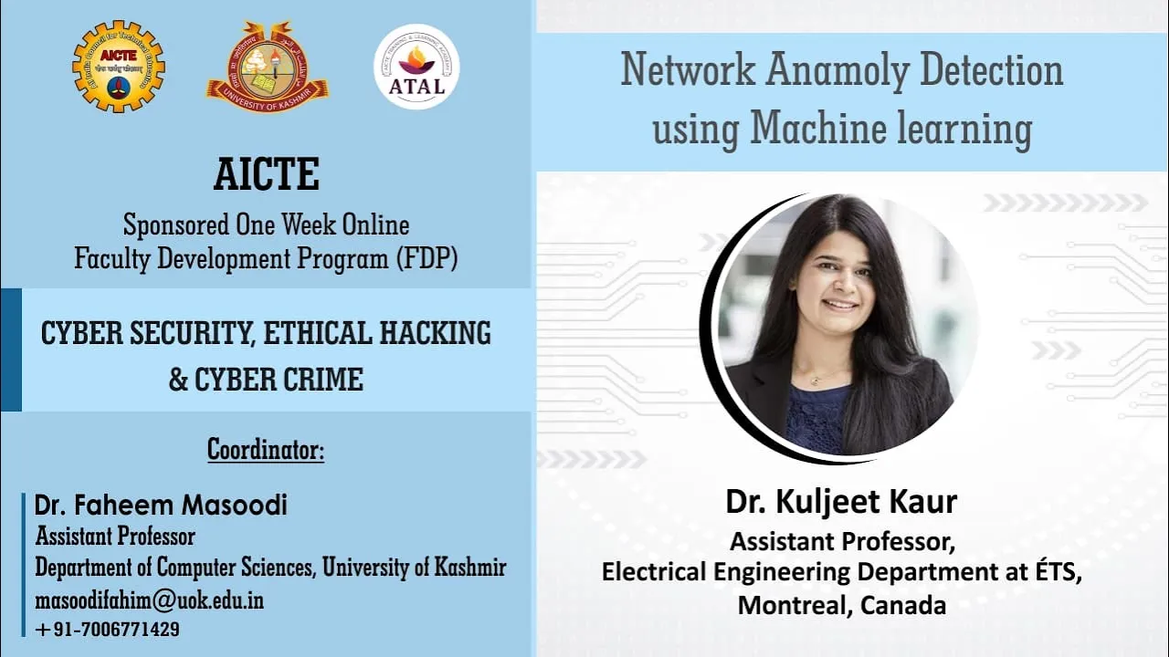 Network Anamoly Detection using Machine learning. Dr. Kuljeet Kaur