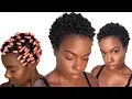 Perm Rod Set on SUPER SHORT Natural Hair Nia Hope