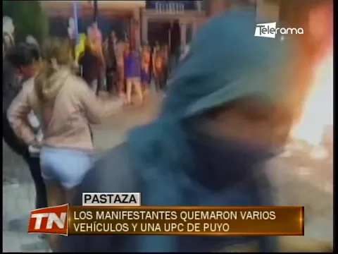 Disturbios en Puyo tras la muerte de un manifestante