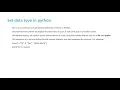 Set datatype Python Lec-23 Janaki