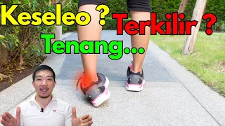 pergelangan kaki keseleo terkilir tenang