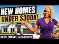 3 NEW Construction Homes Under 350K in Olive Branch MS 3 Closing Costs Available