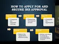 IRB Basics Workshop
