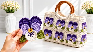 How to Make a Stunning Crochet Flower Bag 🌸 | Easy Crochet Bag Tutorial