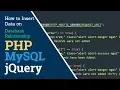 How to Insert data on one to many relationship using PHP MySQL jQuery